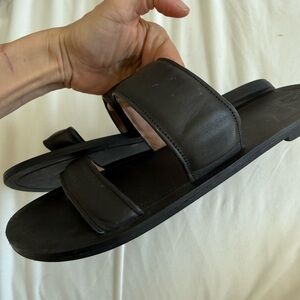 H&M Black Slide Sandals